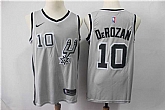Spurs 10 DeMar DeRozan Gray Nike Swingman Jersey,baseball caps,new era cap wholesale,wholesale hats